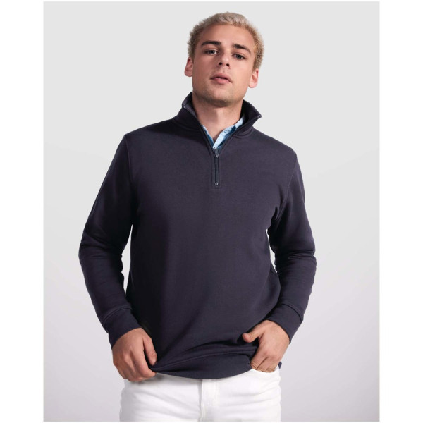 Aneto Pullover mit Viertelreißverschluss
