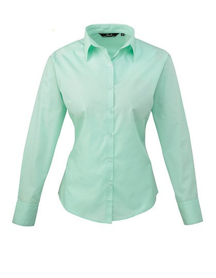Premier Workwear - Women´s Poplin Long Sleeve Blouse