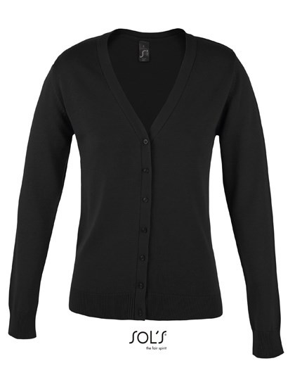 SOL´S - Women´s Golden V-Neck Knitted Cardigan