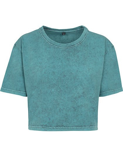 Build Your Brand - Ladies´ Acid Washed Cropped Tee